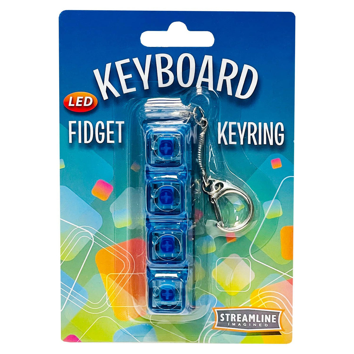 Streamline - Keyboard Fidget LED Keyring - Blue – LovechildWV